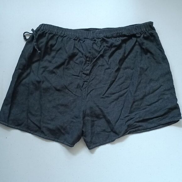 Old Navy Charcoal Wrap Linen Blend Skorts for Women - Picture 4 of 5